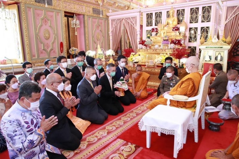 'สมเด็จพระสังฆราช' ทรงบำเพ็ญพระกุศลทรงสังฆทานอุทิศถวาย สมเด็จพระสังฆราชเจ้า พระองค์ที่ 18