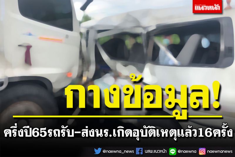 เปิดเทอมเด็กไทยเสี่ยงอันตรายปั๊บ! เผยครึ่งปีแรก2565รถรับ-ส่งนร.เกิดอุบัติเหตุแล้ว 16 ครั้ง