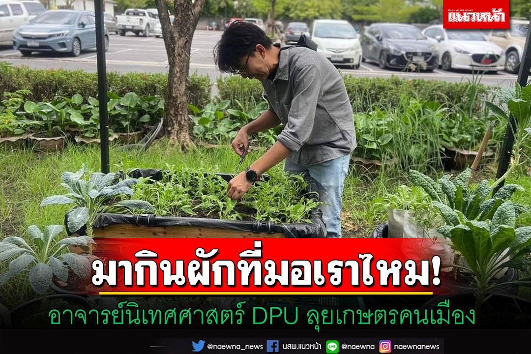 อาจารย์นิเทศศาสตร์ DPU ลุยเกษตรคนเมือง ผ่านโครงการ 'มากินผักที่มอเราไหม'