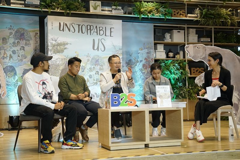 เปิดตัวหนังสือภาคต่อ sapiens เล่มล่าสุด 'Unstoppable Us เราผู้ไม่อาจหยุดยั้ง' หนังสือภาพ เล่าเรื่องเซเปียนส์