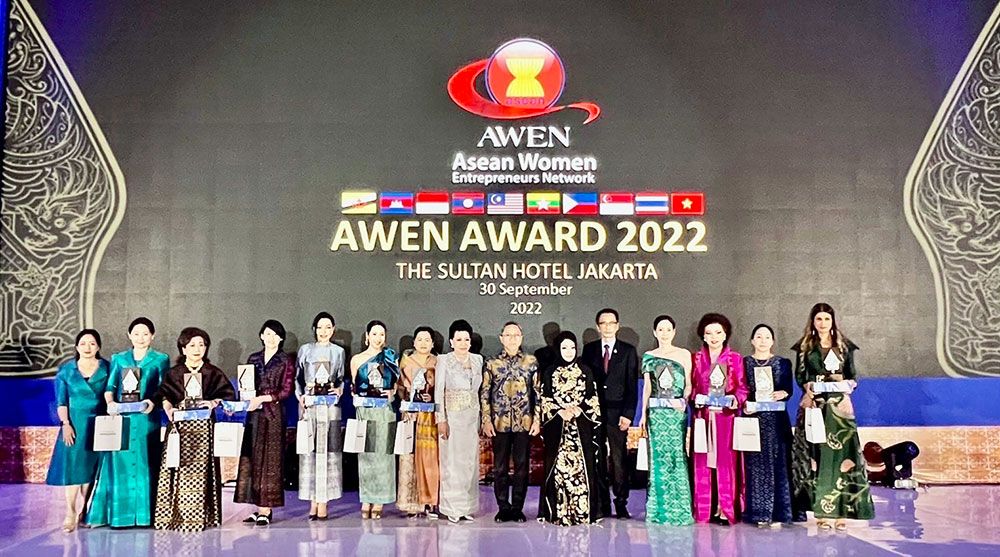 10 ผู้ประกอบการสตรีไทยรับรางวัล ผู้ประกอบการสตรีดีเด่นอาเซียนปี 2022