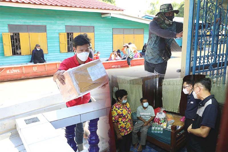 ‘เทศบาลตำบลหัวเวียง-อยุธยา’ ใช้งบ‘กปท.’ดูแลผู้ป่วยในพื้นที่น้ำท่วม