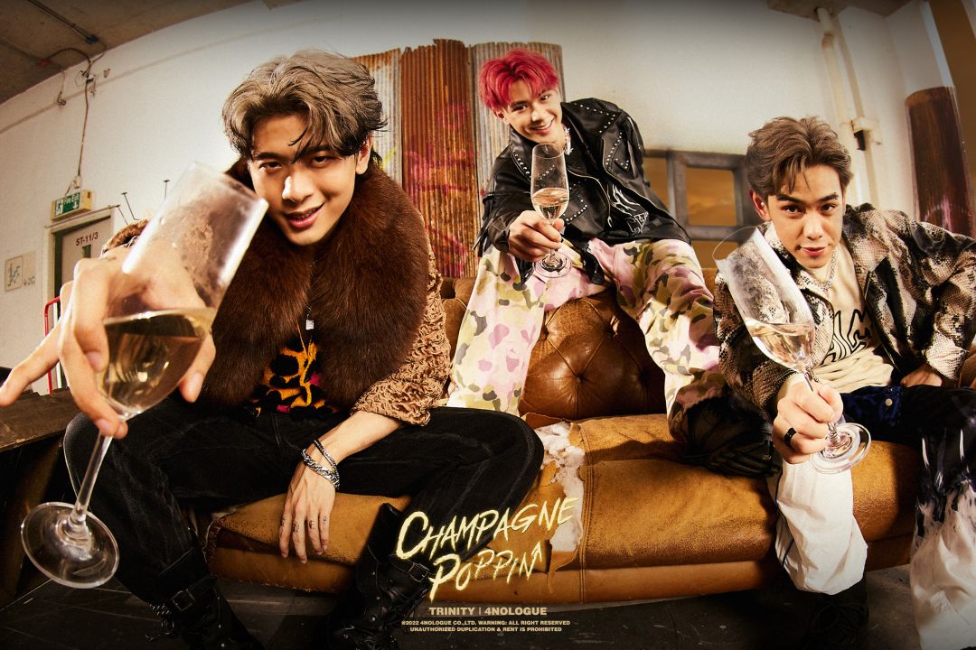 'TRINITY' COMEBACK!!ปล่อย! 'Champagne Poppin'  เพลงสากลเพลงแรก! ย้ำดนตรีไม่ควรมีข้อจำกัดด้านภาษา