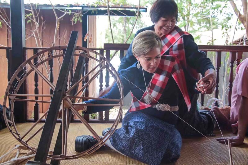 ‘คุณน้ำผึ้ง-อู’เข้าฐานเรียนรู้... ผ่านกิจกรรมวิถีชีวิตไทยพวน