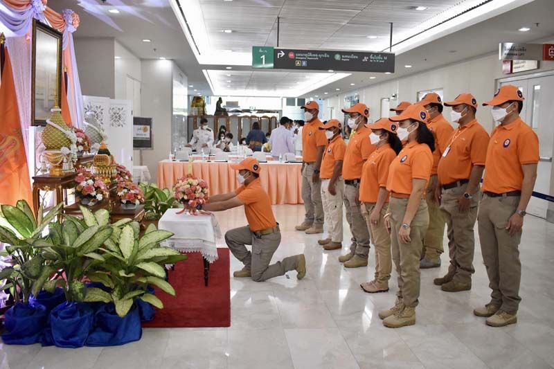 ทีมเพื่อนพึ่ง(ภา)อาสาปฏิบัติการภัยพิบัติ คณะบุคคล-ปชช.พร้อมใจถวายพระพร