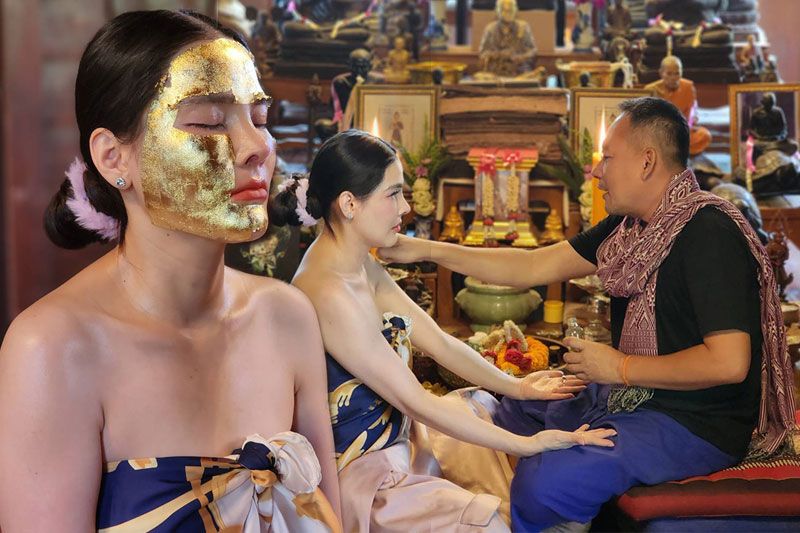 'ปิ๊งปิ๊ง-รภัทร'เสริมเสน่ห์เมตตาบารมี ลง 'เสน่หาร่างทอง' ที่เรือนพระสุรินทรฤาชัย จ.สุพรรณบุรี