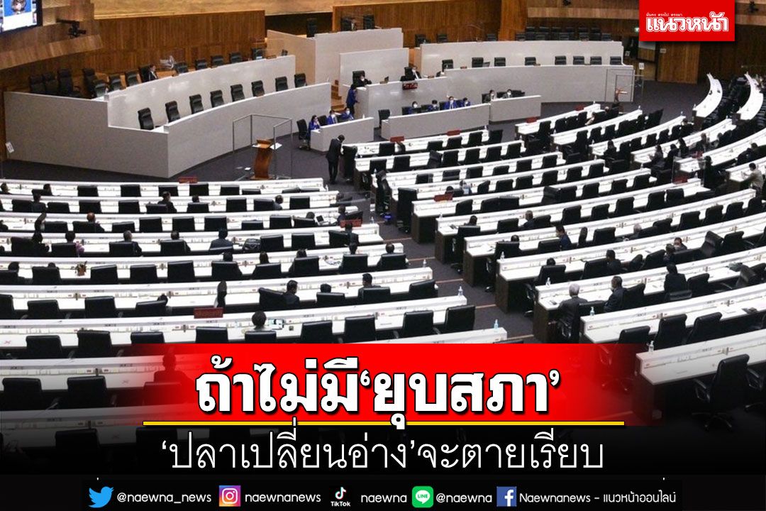 เลคเชอร์การเมือง!ถ้าไม่มีการยุบสภา ‘ปลาเปลี่ยนอ่าง’จะตายเรียบ