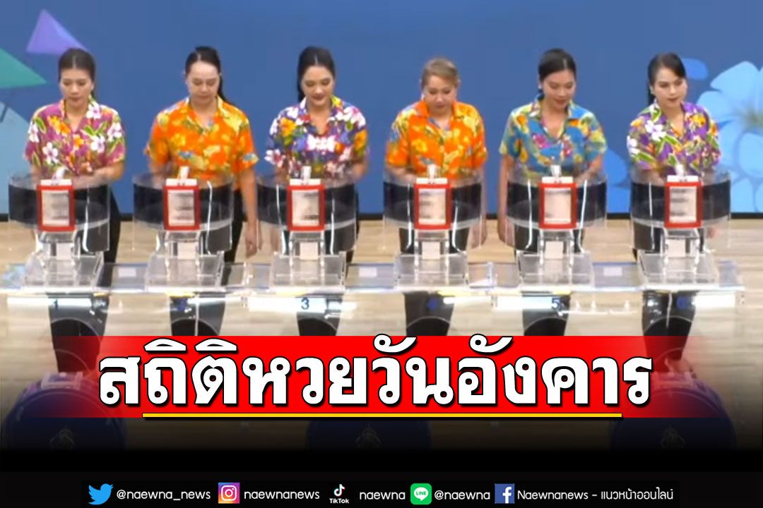 ใกล้เข้ามาแล้ว! พานักเสี่ยงโชคไปเช็ค สถิติหวยออก'วันอังคาร'