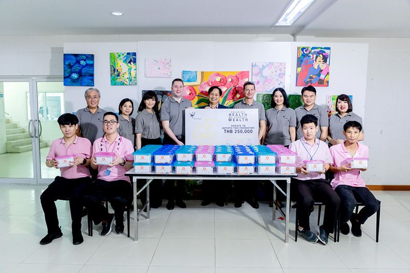 กลุ่มโรงแรมเคมปินสกี้ มอบเงินสนับสนุนมูลนิธิออทิสติกไทย ผ่านโครงการ BE Health