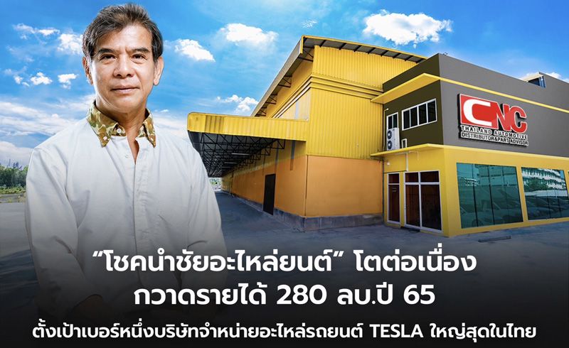 โชคนำชัยอะไหล่ยนต์789 โตต่อเนื่องกวาดรายได้ 280 ล้านบาทปี 65