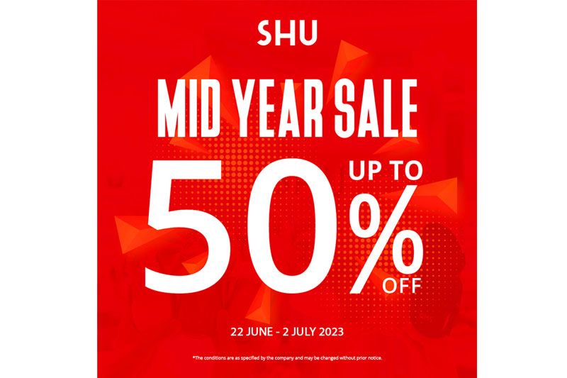 SHU จัดโปรสุดปังกลางปี !! SHU MID YEAR SALE 2023 ลดสูงสุดกว่า 50%