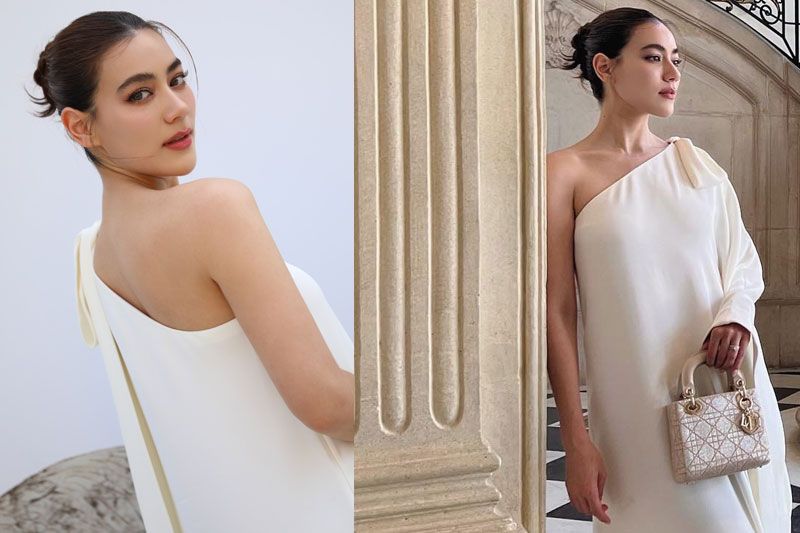 ภาพส่งตรงจากฝรั่งเศส ของ'คิมเบอร์ลี่'กับลุคดูแฟชั่นโชว์ คอลเลคชั่น Dior Couture