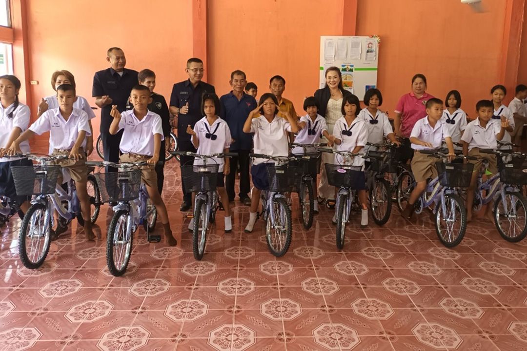 S.P.ก่อสร้างฯส่งจักรยาน 50 คัน สานฝันการศึกษาไทยในถิ่นทุรกันดาร
