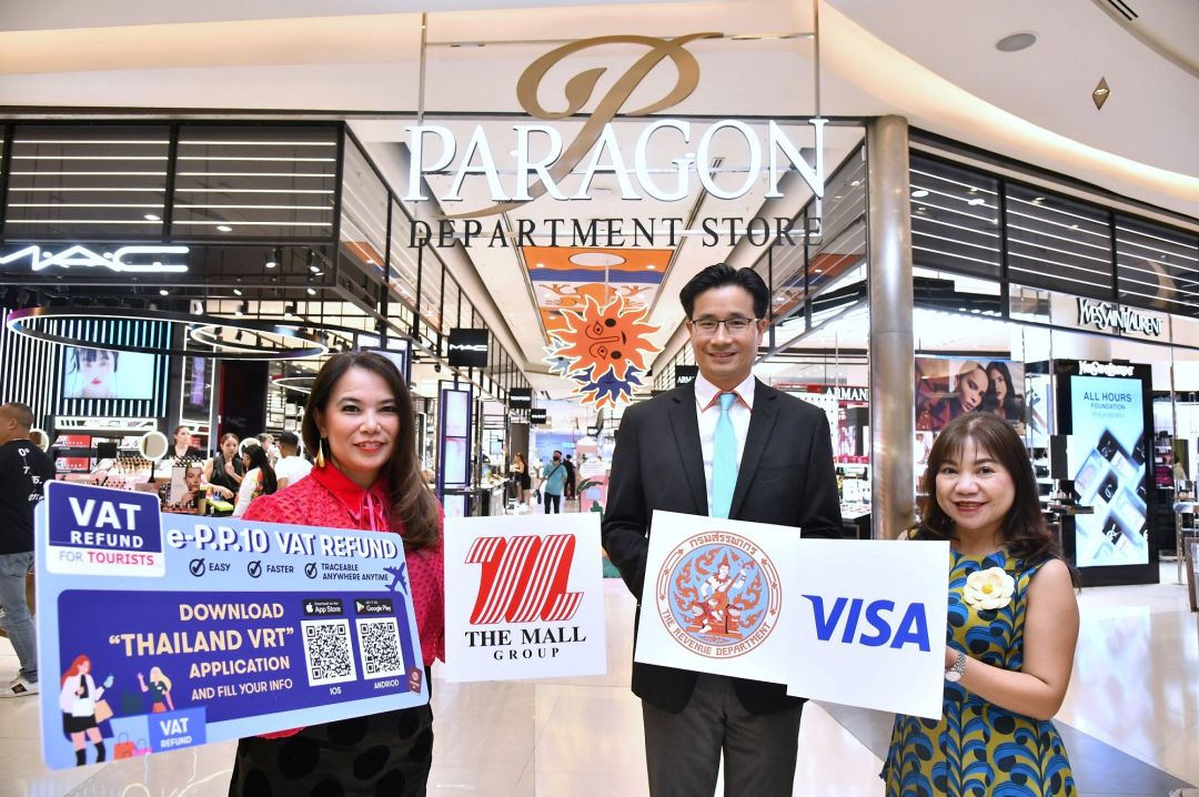 เดอะมอลล์ กรุ๊ป ผนึกกำลังวีซ่าและกรมสรรพากร กับโครงการ e VRT VAT Refundนำร่องระบบคืนภาษีอีเล็คโทรนิก
