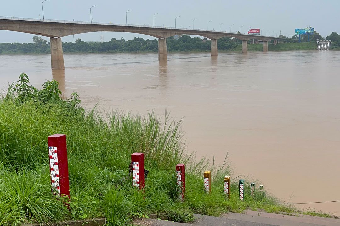 ‘หนองคาย’ฝนตกหนักต่อเนื่อง ระดับน้ำโขงเพิ่มสูงขึ้น