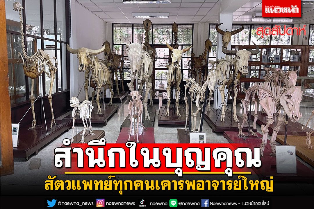 สัตวแพทย์ทุกคนเคารพอาจารย์ใหญ่ และสำนึกในบุญคุณตลอด