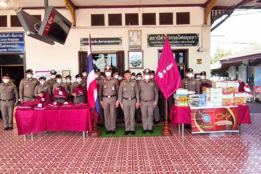 ‘รอง จตช.’ตรวจเยี่ยมสถานีตำรวจรถไฟอยุธยา กำชับเคร่งครัดระเบียบตร.