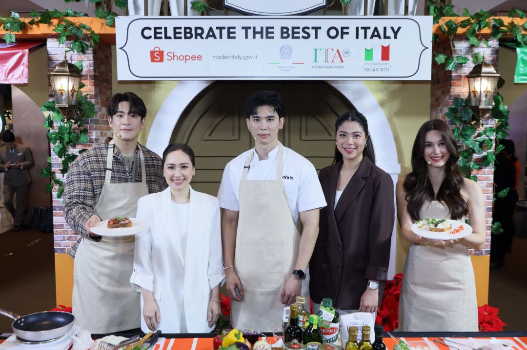 'อาเล็ก - แจ็คกี้ -เชฟภู' ยกขบวนร่วมเฉลิมฉลองมหกรรมอีเวนต์'Celebrate The Best of Italy, presented by Shopee x ITA'
