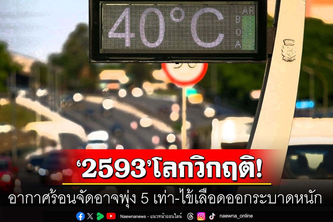 ‘2593’โลกวิกฤติขั้นสุด! วิจัยชี้ยอดคนตายเพราะอากาศร้อนจัดอาจพุ่งเกือบ5เท่า-ไข้เลือดออกระบาดหนักขึ้น