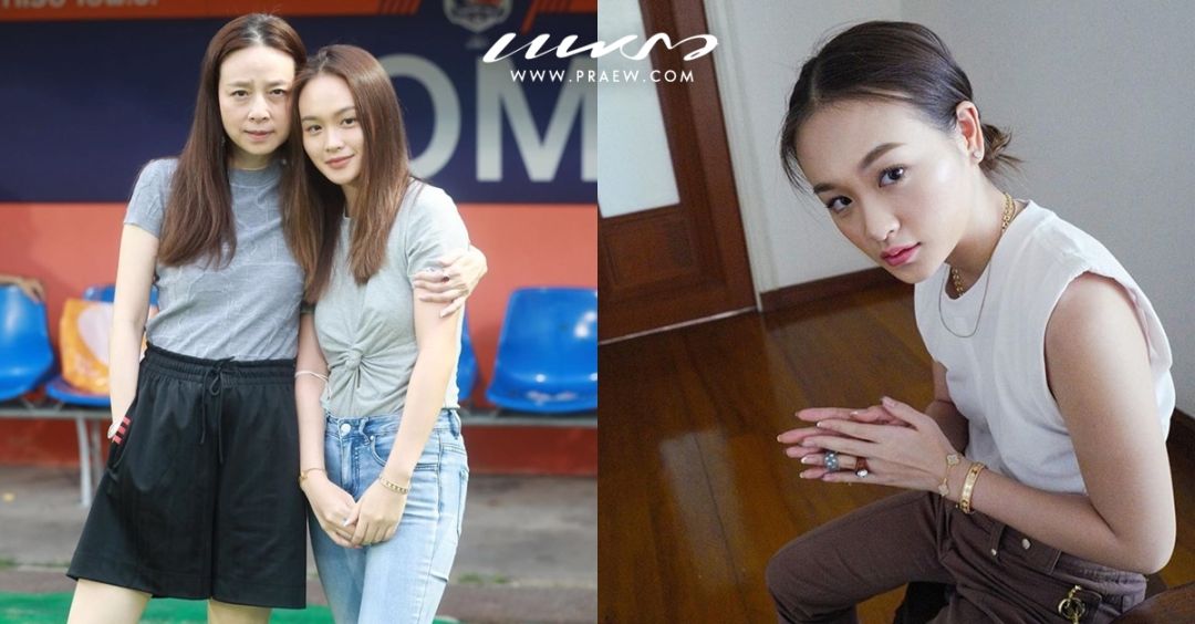 น้องปรางนวลวรรณ  ล่ำซำพร้อมรับไม้ต่อจากคุณแป้งนวลพรรณ ล่ำซำมารดา