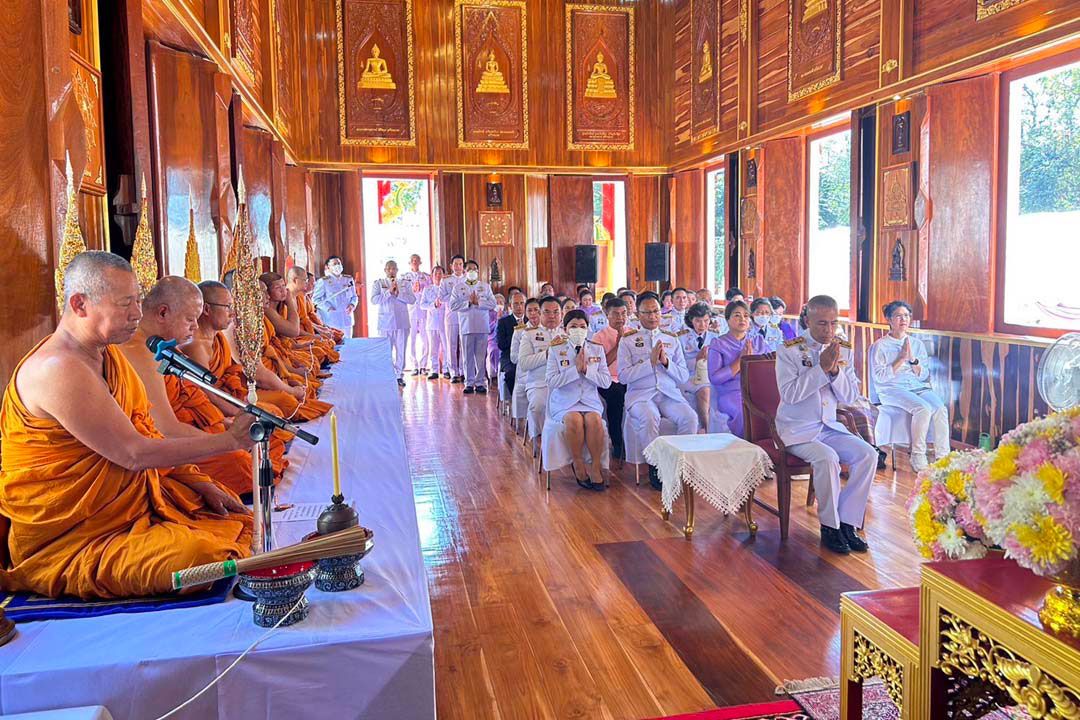 'กรมสมเด็จพระเทพฯ'พระราชทานผ้าไตร พิธีสมโภชอุโบสถวัดโพนงาม