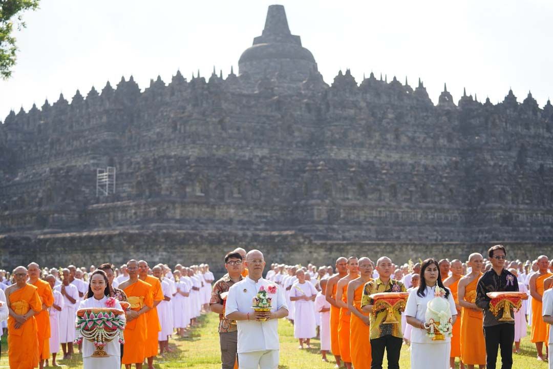 ‘รัฐบาลอินโดนีเซีย’จับมือสหภาพพระธรรมทูตฯ จัดบรรพชาสามเณร 500 รูปรอบบุโรพุทโธ
