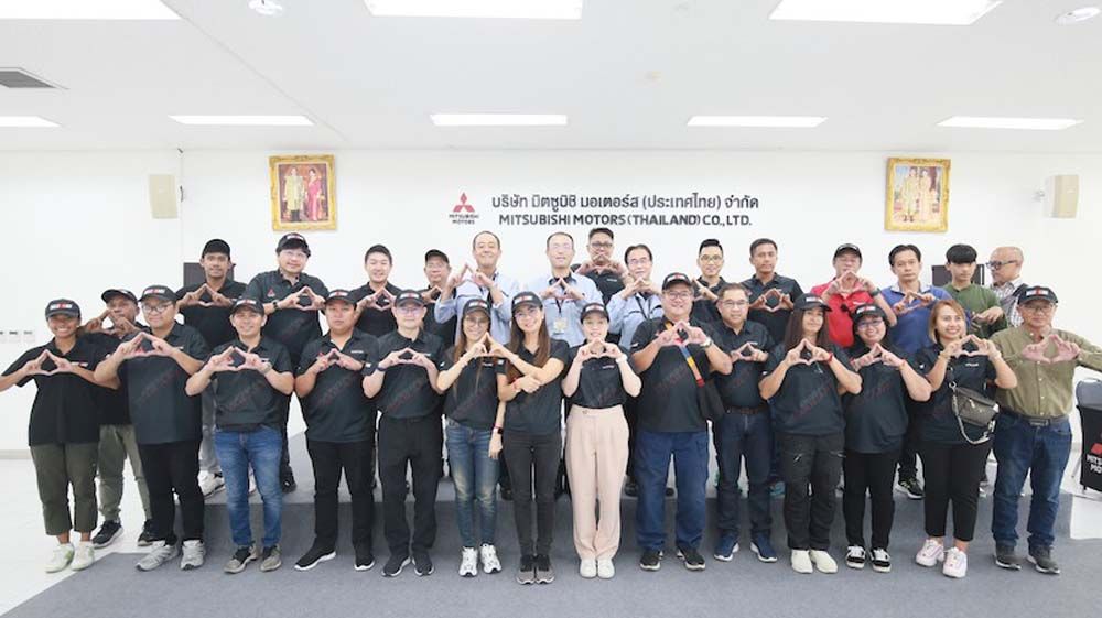 ‘มิตซูบิชิ’เปิดโรงงานชวนลูกค้าคนพิเศษ  เยี่ยมชมสายการผลิตและเครื่องยนต์สุดลํ้า