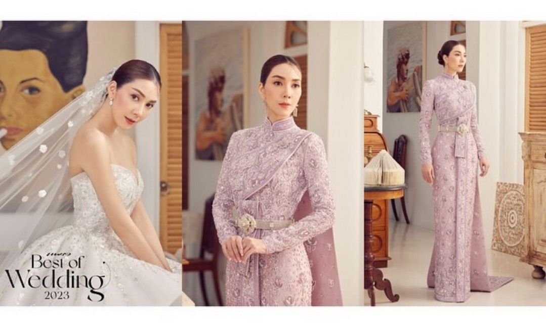 ‘วุ้นเส้น วิริฒิพา’ สาดความสวยสุดออร่าในลุคชุดวิวาห์สุดหวานละมุน 2 ลุค2สไตล์