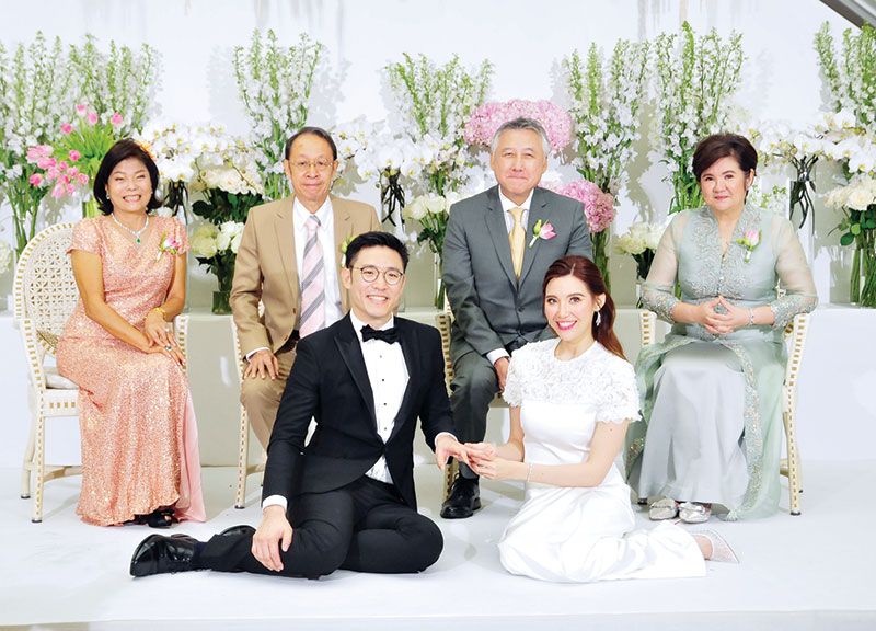 ฉลองมงคลสมรสคู่หวาน กัญญลักษณ์ สุพรรณธะริดา-ธนัฐ เลิศธนไพบูลย์