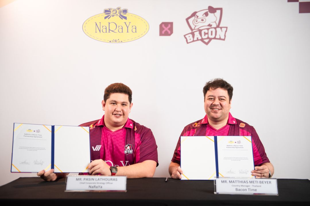 NaRaYaจับมือ Bacon Time ร่วมกันสร้างปรากฏการณ์ใหม่ของวงการไลฟ์สไตล์แฟชั่นไทยและ Esports