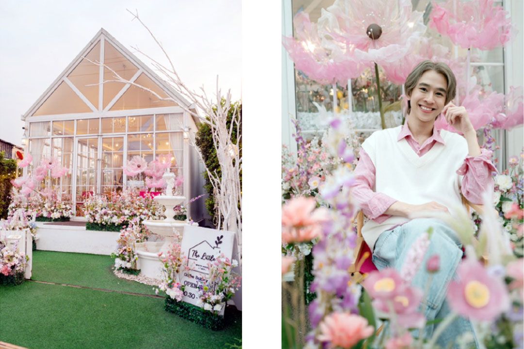 ‘ฟลุ้ค- ณธัช’ หวานกรุบ! เนรมิตคาเฟ่ ธีม Garden of Love รับวาเลนไทน์