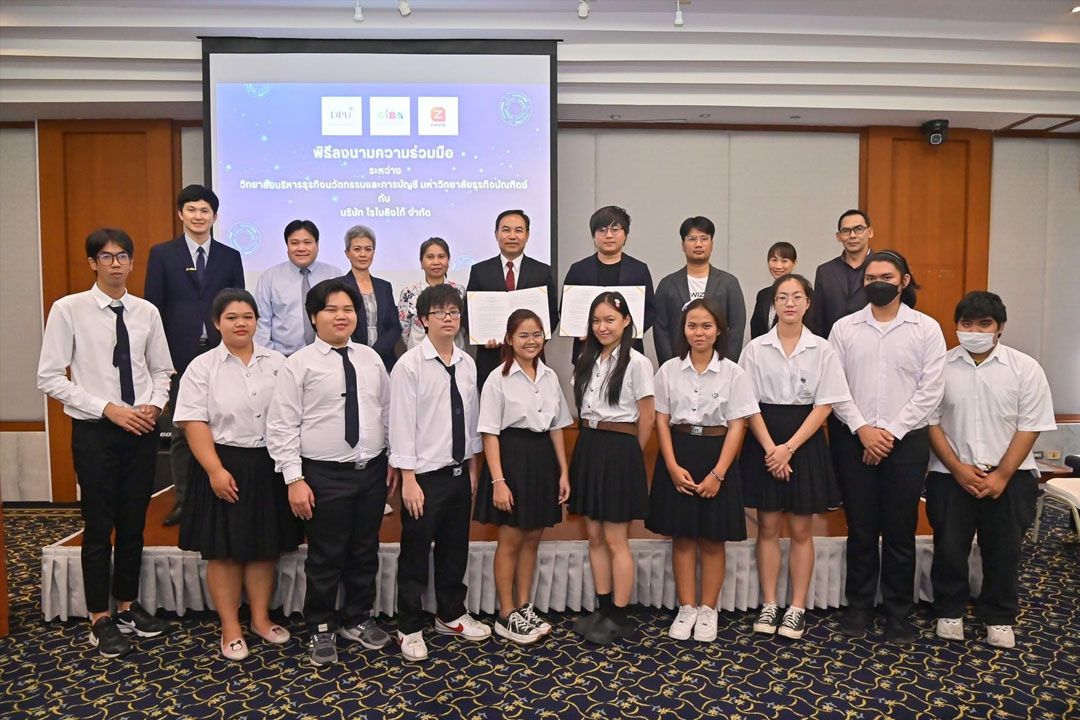 CIBA 'DPU' ลงนาม MoU ร่วมกับ 'โรโบลิงโก้' ต่อยอด นศ.และคนธุรกิจรุ่นใหม่ ด้วย ZWIZ.AI แชทบอท