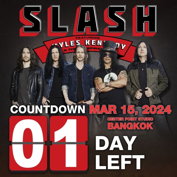 Center Point Studio ประชาสัมพันธ์ - คอนเสิร์ต Slash Featuring Myles Kennedy & The ...