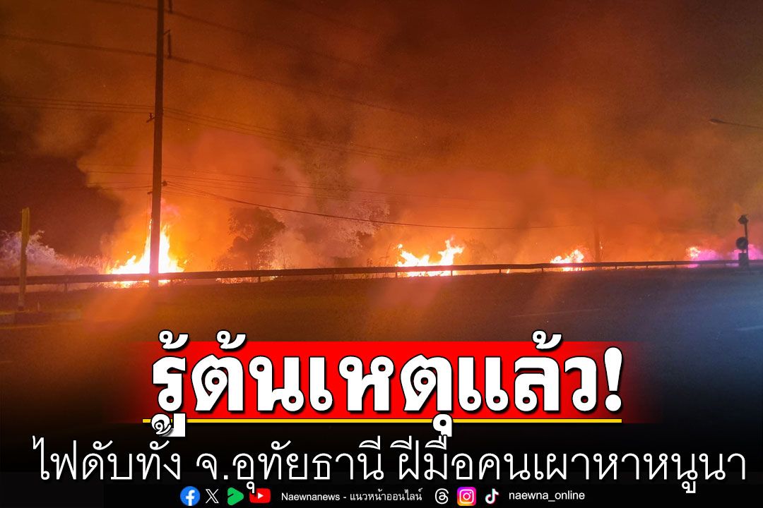 รู้ต้นเหตุแล้ว! ไฟดับทั้ง จ.อุทัยธานี ฝีมือคนเผาหาหนูนา