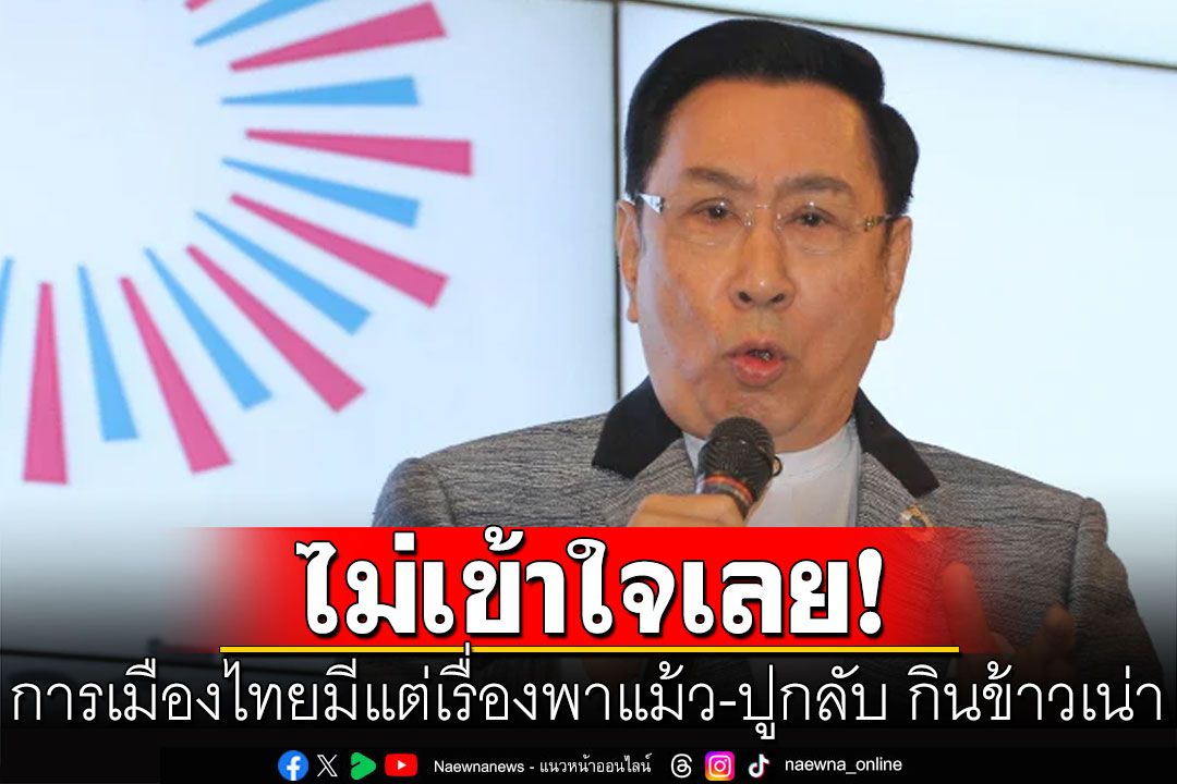 'ดร.อาทิตย์'ถามทำไมการเมืองไทย มีแต่เรื่อง พาแม้วพาปูกลับบ้าน กินข้าวเน่า