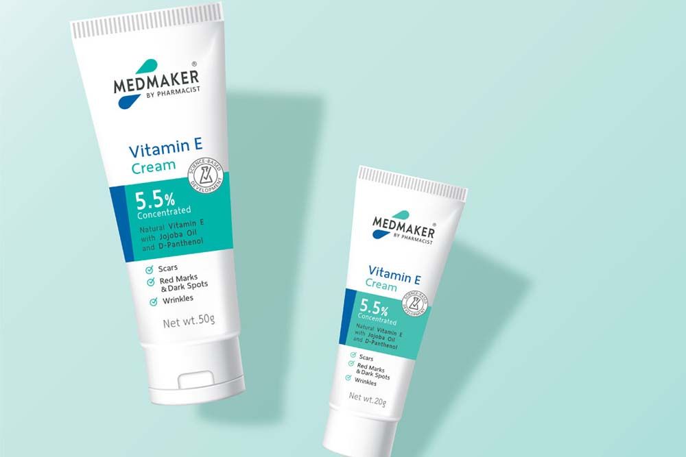 MEDMAKER Vitamin E Cream  ผลิตภัณฑ์ลดเลือน 3 รอย