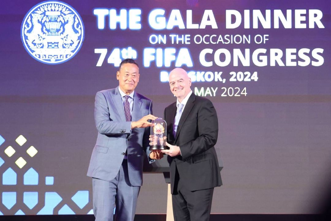 สวธ.จัดการแสดงศิลปวัฒนธรรมจากมรดกภูมิปัญญาไทย  งานเลี้ยงรับรองประชุมใหญ่สามัญสหพันธ์ฟุตบอลนานาชาติ ครั้งที่ 74