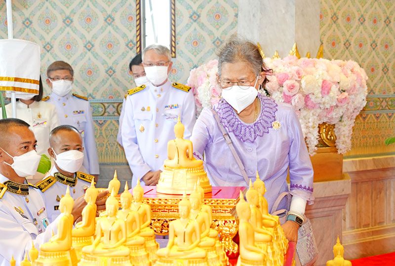 พิธีพุทธาภิเษกพระพุทธมหาสุวรรณปฏิมากร (จำลอง)   สมทบทุนสร้างอาคาร รพ.รามาธิบดีและย่านนวัตกรรมโยธี