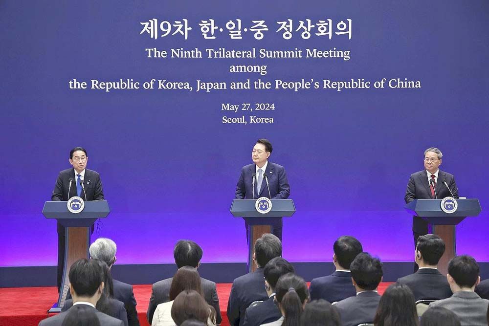 จีน ญี่ปุ่น เกาหลีใต้ ฟื้นประชุม 3 ฝ่าย