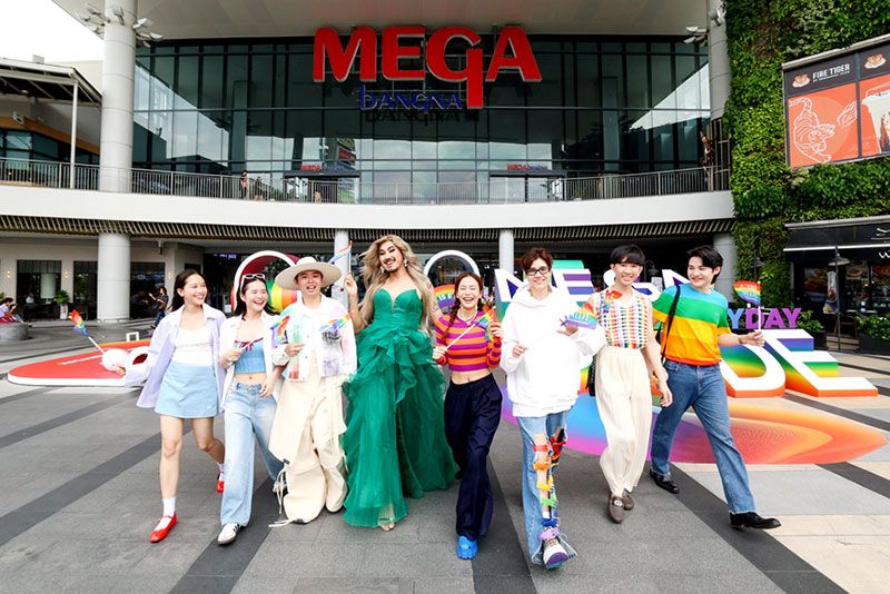 ‘MEGA PRIDE : PRIDE IS EVERYDAY’ แลนด์มาร์คสีรุ้ง สื่อความหลากหลายของผู้คนในสังคม