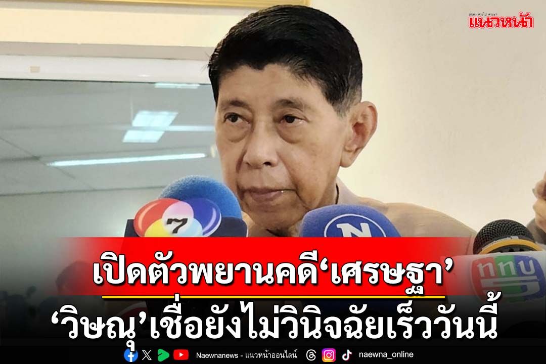 เปิดตัวพยานคดี‘เศรษฐา’ วิษณุเชื่อยังไม่วินิจฉัยเร็ววันนี้-ศาลรธน.ยกเป็นมาตรฐานจริยธรรม