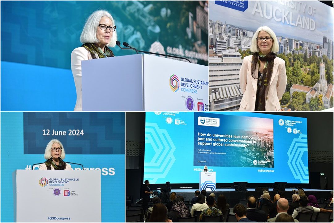 มหาวิทยาลัยดังนิวซีแลนด์โชว์เคสพัฒนายั่งยืน ‘GSDC 2024’ รั้งอันดับ 1 ผู้นำโลกด้านการจัดการความยั่งยืนจาก THE