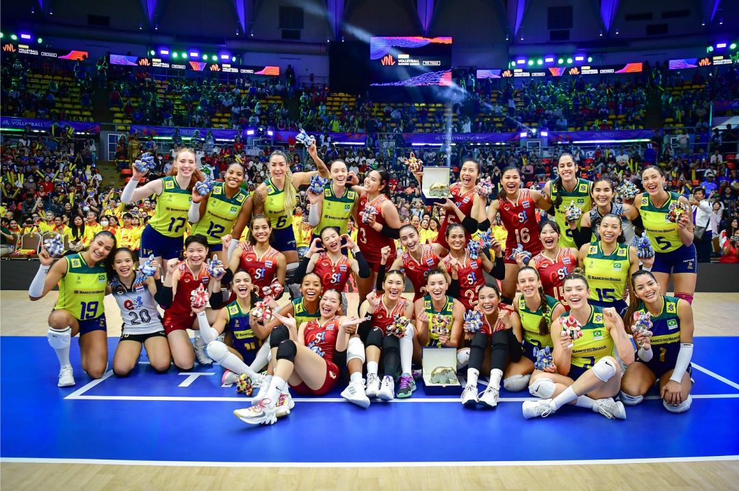 ช่อง 7HD ยิงสดVNL 2024ลูกยางสาวไทย ดวลบราซิลสุดประทับใจ เชียร์กระหึ่มแรงยืนหนึ่งคว้าเรตติง6.9