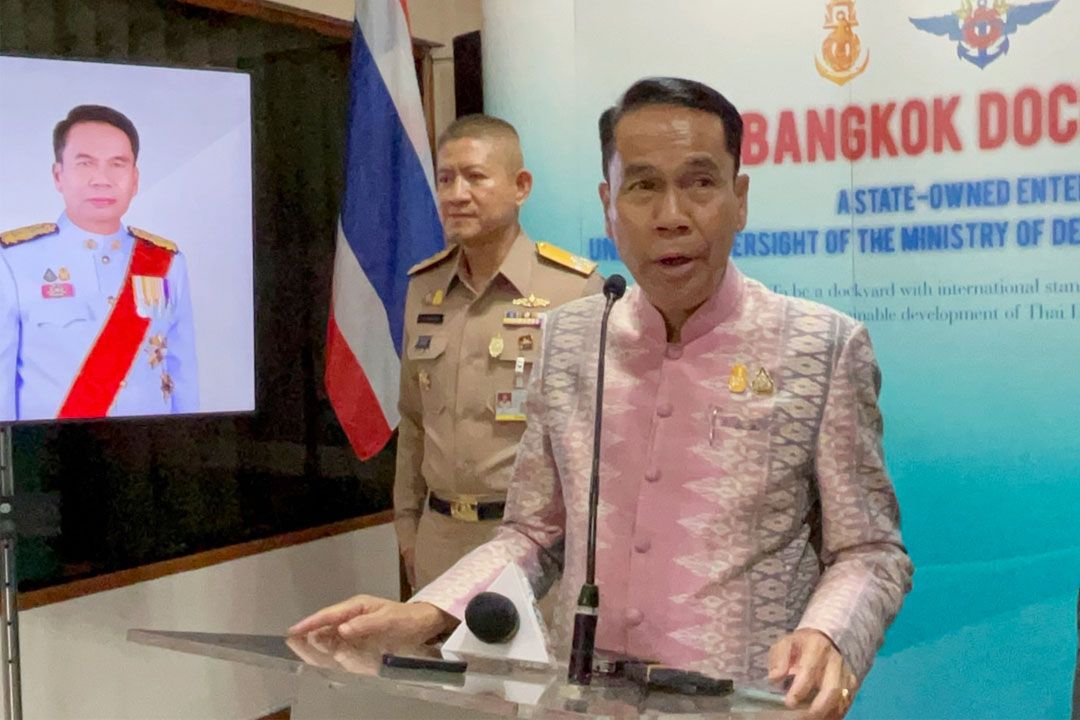 'สุทิน'ตรวจเยี่ยมบริษัทอู่กรุงเทพฯ ผลักดันอุตสาหกรรมป้องกันประเทศ