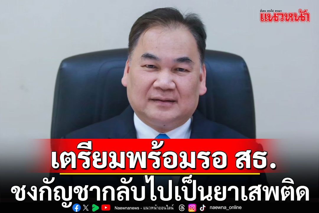 ป.ป.ส.เตรียมพร้อมรอกระทรวงสาธารณสุข ชงกัญชากลับไปเป็นยาเสพติด