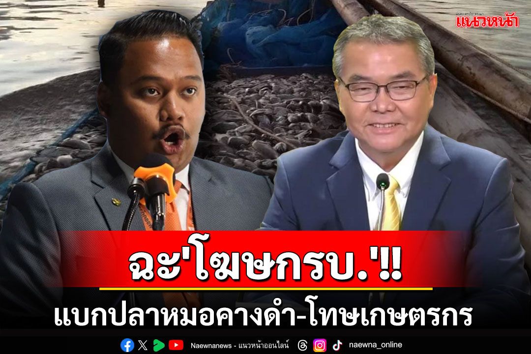 'ณัฐชา'ฉะ'โฆษกรบ.'แบกปลาหมอคางดำ-โทษเกษตรกร จี้ตอบปชช.ใครเพาะพันธุ์-ทำหลุด