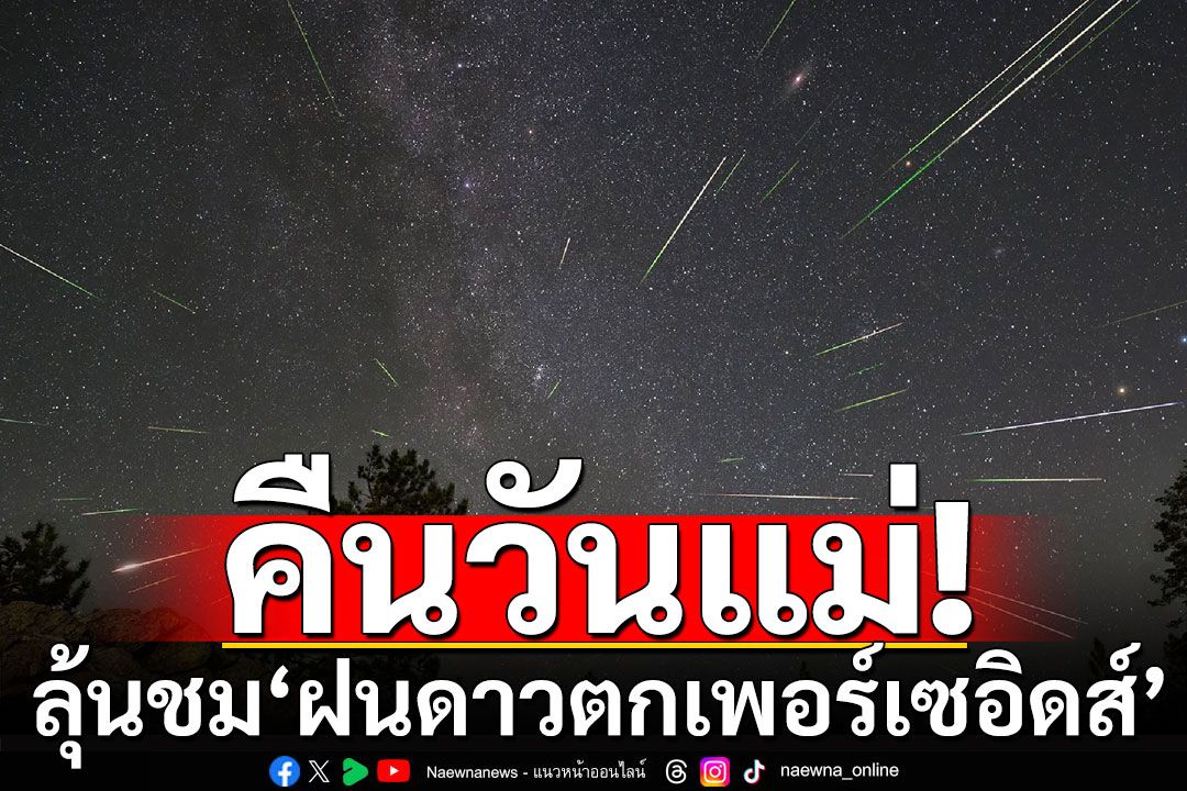 12 ส.ค.นี้! ลุ้นชม'ฝนดาวตกเพอร์เซอิดส์' คืนวันแม่