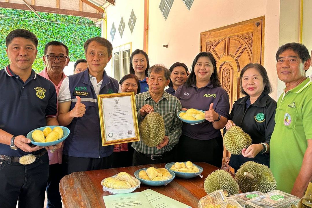 'มกอช.'ลุยสวนทุเรียน-โรงรวบรวมผลทุเรียนชุมพร สร้างการรับรู้ปฏิบัติตาม มกษ. 9070-2566