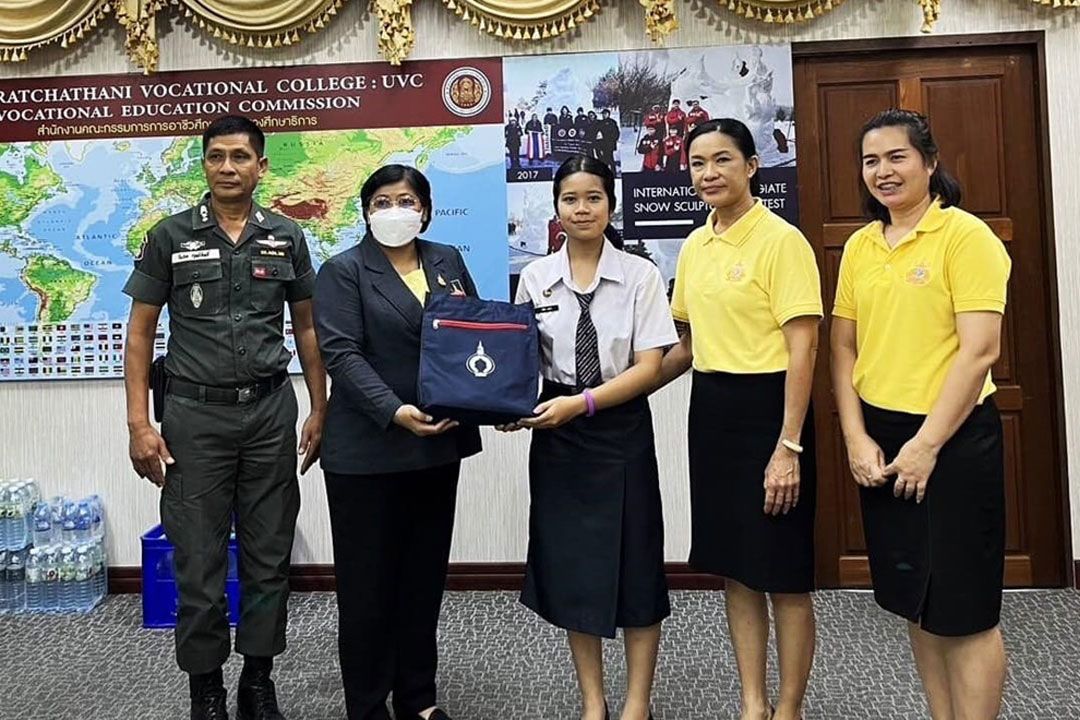 อาชีวะอุบลฯสานฝัน นร.ทุนโครงการส่วนพระองค์'สมเด็จพระกนิษฐาธิราชเจ้า กรมสมเด็จพระเทพรัตนราชสุดาฯ'