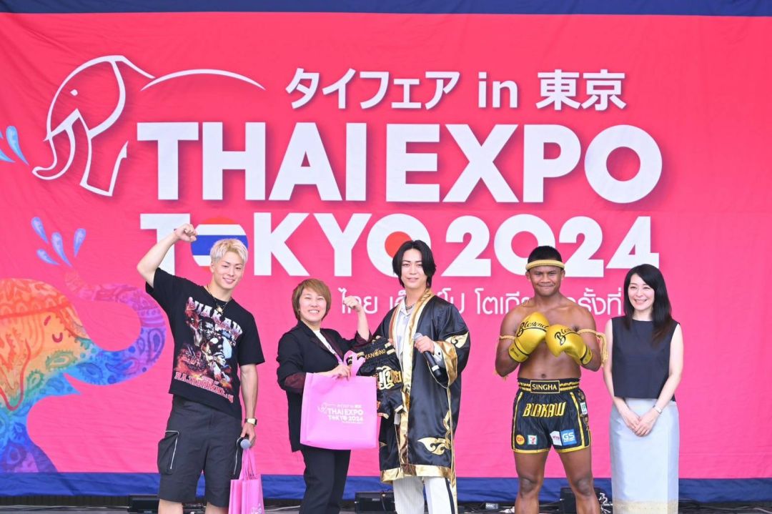 イベント「THAI EXPO TOKYO 2024」日本のタイのソフトパワーはすごい！ 「ブアカーオ、ソーンラム・ナンペット」は、彼らのユニークなタイのアイデンティティを示しています。